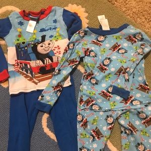 Thomas the train Christmas pajamas